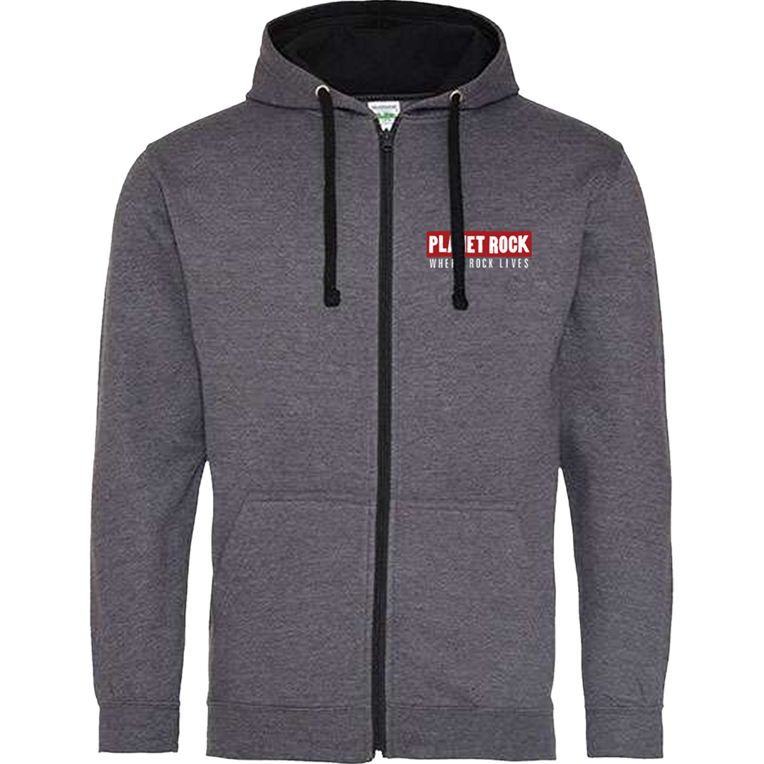 Logo Zip Hoodie (Charcoal)