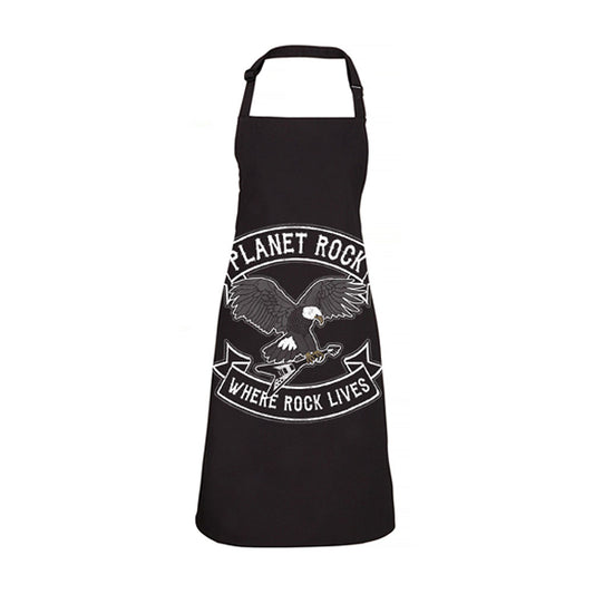 Biker Patch Black BBQ Apron